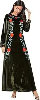 [Bewellan] Robe Musulmane Longue Abaya Turkey Islam Arabic Muslim Long Hijab Dress Caftan Kaftan Tesettur Elbise Vestidos Abayas Green Dress XXXL