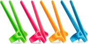 SNACTIV LITE Finger Chopsticks for Gamers 4PC NEON Bundle - As Seen on Shark Tank! The Official Snacking Tool of The Future - Enjoy Snacks and Chips with Ease - Innovative Gaming Snacking Solution