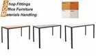 RAPIDLINE STEEL FRAME DRAFTING HEIGHT TABLE 1500, 1800, BEECH, WHITE, CHERRY, GR