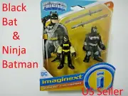 Fisher Price Imaginext DC Super Friends Black Bat & Ninja Batman US Seller
