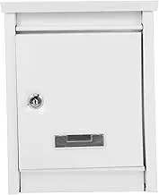 FIXOSHEE Vintage Wall Mount Mailbox with Lock Decorative Security Mailbox for Outdoor Use Elegant European Design Spacious for Mail Volume Easy Installation