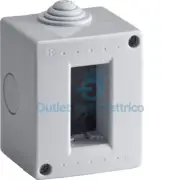 Bocchiotti 02751 Box IP40 01 - Speakon Grey 1 Model Hori