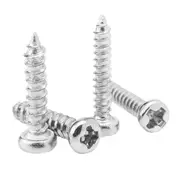 Self Tapping Screws Pan Head Phillips, M4 x 30 mm Zinc Plated Drilling, Drywall Plasterboard Fixings Wood Timber Cross Steel Metal Hanging