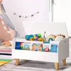 Kids Storage Children Bookshelf Bookcase Display Organiser White Paint Finish