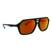 Maui Jim RM880-02A Polarised Unisex Aviator Sunglasses Black Gloss Grey Lens