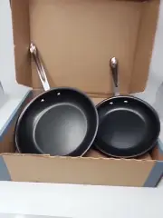 All-Clad D3 3-Ply Stainless Steel Non Stick Fry Pan Set 2 Piece, 8 & 10 Inch