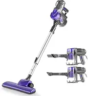 [Devanti] Handheld Vacuum Cleaner Strong Suction Hand Held Vacuums Stick Handstick Bagless Corded Car Vac Purple Compact Dustbuster Sweeper Dust Buster Portable for Home Car Stairs