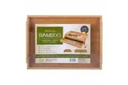 Premium Bamboo Serving Tray Tea Coffee Table W/ Drawer Breakfast in Bed 43x31cm