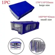 Store and Organize with Ease Stackable Parts Storage Box with Clear Drawers