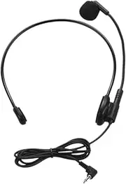 DRESSOOS 3.5mm Headset Microphone for Teachers Tour Guides High Fidelity Voice Amplifier Rotating Headband Classroom Use