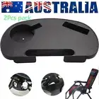 2X Clip On Side Table Tray Cup Holder For Sun Lounger/Camping Chair Outdoor