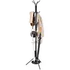 Coat Rack Freestanding Metal Tree With Umbrella Holder Hat And For Entryway
