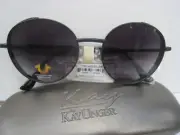 TRUE RELIGION Sunglasses,TRU4025 SJ540 Black, Round Retro, Smokey, %100 UVA