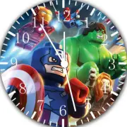 Lego The Avengers Frameless Borderless Wall Clock For Gifts or Home Decor E28