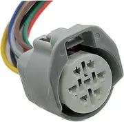 1 Set 7-pin Headlight Assembly Cable Connector Cable Connector Wire Harness 6189-0127(1 Pc)