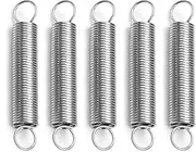 [MroMax] Tension Springs, Tension Springs, Compression Springs, 0.5mm*5mm*30mm, 304 Stainless Steel, Pack of 5, Silver Tone Compression Springs, Push Springs, Gray Black, Coil Springs, Dual Hooks, Repair Stand Springs