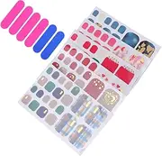 LALADEFIEE 6Sheets Nail Art Stickers for Women Elegant Toe Nail Decorations with Unique Patterns Safe Materials for DIY Nail Art for Fashionable Toenails