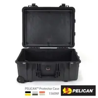 在飛比找PChome24h購物優惠-PELICAN 1560NF 輪座拉桿氣密箱-空箱(黑)