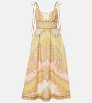 [Zimmermann] Zimmermann Maxine Picnic paisley linen bustier dress AU 14 multicoloured