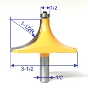 1pc 1/2" SH 1-1/2" Radius Round Over Router Bit sct-888
