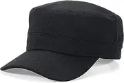 [XYIYI] Unisex Cotton Basic Cadet Army Cap Everyday Military Style Hat