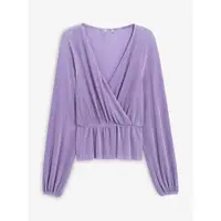 在飛比找ETMall東森購物網優惠-MK諾諾女式紫色修身顯瘦長袖上衣