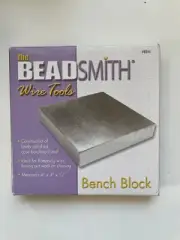 Bead Smith Wire Tools Bench Block Case Hardened Steel 4x4 Harden Flatten Wire #E