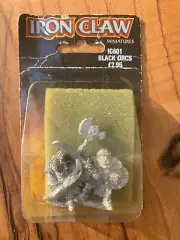 Warhammer Citadel Iron Claw IC601 Black Orcs Blister Sealed Rare NOS OOP