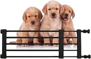 Puppy Gate for Home, Freestanding Dog Gate, Extendable Pet Barrier, Titanium Steel for Patio, Shower, Bathroom Door, Self-Supporting Stair Barrier
