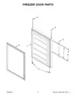 W11026189 Whirlpool Freezer Door Assembly Stainless See #1 on the Diagram
