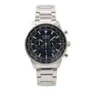 CITIZEN CA4500-91L Eco-Drive chronograph Solar Analog Blue Silver