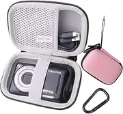 JINMEI Hard EVA Carrying Case Compatible with Kodak PIXPRO FZ55/FZ45/FZ43 Digital Camera Protection case. (Pink)