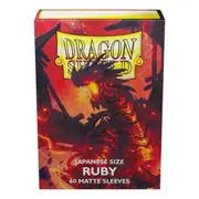 Dragon Shield Japanese 60ct Ruby Matte Sleeves