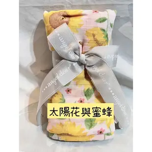 單售 (太陽花與蜜蜂) 美國 ANGEL DEAR 竹纖維嬰幼兒包巾 新生兒必備 無盒 向日葵 包巾