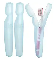 Tooth Brush Holder Case Holder,Hygiene Portable Design, 2 pcs Pink/Blue/White