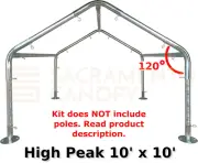 High Peak Canopy Fittings Kits, DIY Carport & Greenhouse, EMT Connector Parts