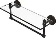 Allied Brass Southbeach Collection 16 Inch Glass Vanity Shelf with Integrated Towel Bar, SB-1TB16-ORB