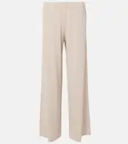 [Lisa Yang] Lisa Yang Aina cotton and cashmere wide-leg pants M-L beige