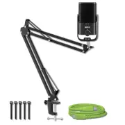Rode NT-USB Mini USB Condenser Mic with SC27 Green USB-C Cable and Boom Arm