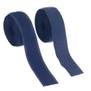 Sew on Hook and Loop Tape, 3/4 Inch Nylon Fastener Strips 1 Yards (Navy Blue)