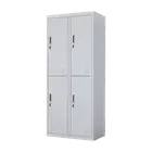 Salvatore Angelotti 2x2 Door Grey Metal Locker – Secure Storage with Standard Lo