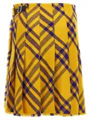 [Burberry] Burberry-Kilt Gonne Giallo-Donna 6UK Yelow