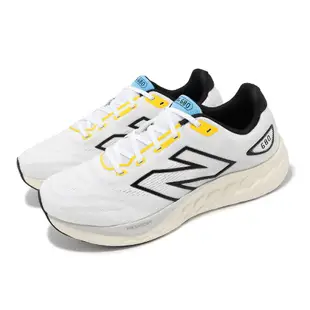 New Balance 紐巴倫 慢跑鞋 Fresh Foam 680 V8 2E 男鞋 寬楦 白 黑 針織 緩衝 運動鞋 NB M680LW82E