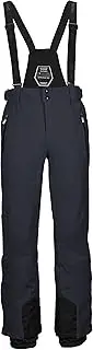 [killtec] Men's Enosh Ski/Functional Pants with Detachable Bib, Edge Protection and Snow Catcher