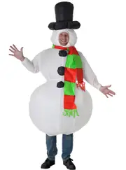 Novelty Inflatable Snowman Adults Christmas Costume
