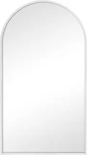 Cooper & Co. Naomi 80cm Arched Wall Mirror White