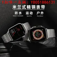 在飛比找Yahoo奇摩拍賣-7-11運費0元優惠優惠-錶帶Apple Watch Ultra表帶精鋼織網適用iWa