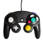 Controller And Extension Cable Black Compatible For Wii For GameCube Gamecube
