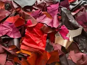 1kg REDS, MAROONS & PINKS shades of Leather Offcuts