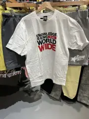 Vintage Stussy Knowledge Is King Stussy Worldwide White Tee Size Large NWT